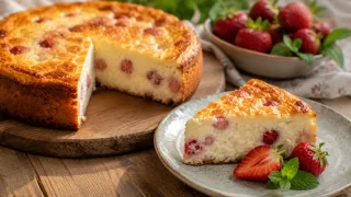 Не сырники и не каша: нежная творожная запеканка с рисом и клубникой — дети сметают полезный завтрак и добавки просят