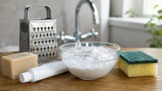 Тру хозяйственное мыло и добавляю пасту: кухня и ванная сверкают как новые — копеечное средство