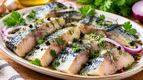 Вкуснее селедки в сто раз: нежная малосольная скумбрия сводит с ума — пойдет и к картошке, и на черный хлеб