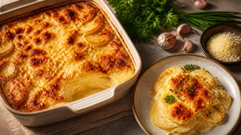Картофель «Гратен Дофинуа» как из лучших ресторанов Франции: никаких сложных соусов, нет муки