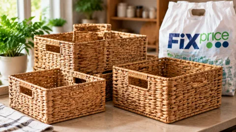 За этими плетеными корзинами из Fix Price выстраиваются километровые очереди: стоят копейки, а пользы вагон и маленькая тележка