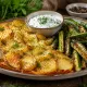 Вместо жареной и пюре: запеченная картошка с сырной корочкой — еще и хрустящие кабачки в придачу