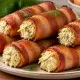 Хрустящие рулетики из бекона с сырной начинкой: нежнейшая закуска на праздничный стол — и подача красивая, и вкус шикарный